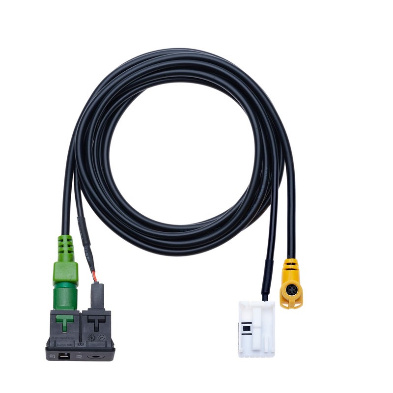 Keple USB AUX Car Switch + USB 4 pin Connecting Wire + AUX 12 pin Harness Cable | Compatible with BMW 1 3 5 6 E81 E82 E87 E88 E90 E91 E92 E93 E60 E61 F07 F10 F11 E63 E64 F06 F12 F13 Vehicle radio | 4.9 ft - Image 4